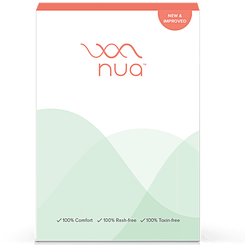 Buy Nua Sanitary Pads Wider Back, Chemical & Toxin Free, Ideal For