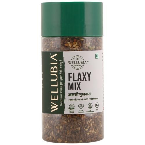 Wellubia Flaxy Mix - Mouth Freshener, Good For Health, Rich In Omega 3 Fatty Acids, 120 g  