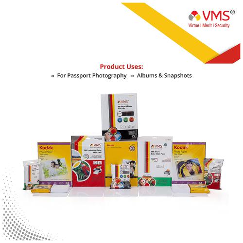 Kodak Premium Glossy 4R Photo Paper - 200 GSM, 102 mm x 152 mm, 100 Sheets  