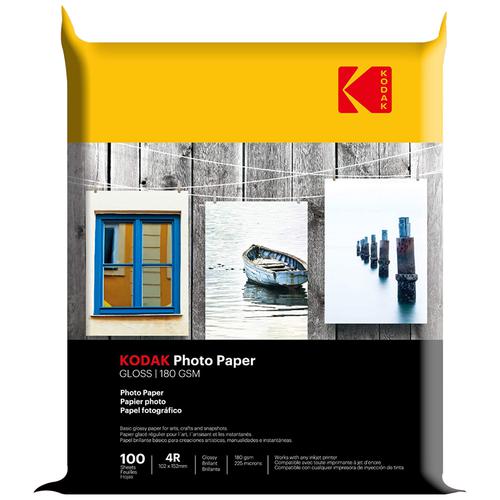 Buy Kodak Premium Glossy 4R Photo Paper 180 GSM, 102 mm x 152 mm