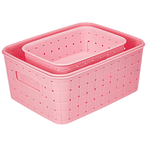 Buy Floraware Smart Kitchen Storage Basket Set Durable, Plastic