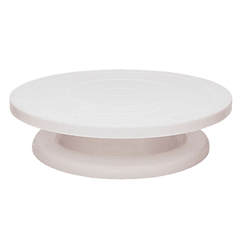 Buy Floraware Plastic Cake Stand/Tool With Scraper For Decoration