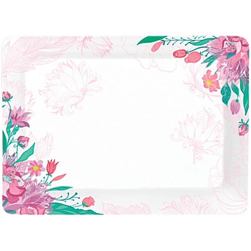 Tibros Canvas Funky Series Bouquet Tray - Non-Toxic, Durable, Stain Resistant, S, M & L, 3 pcs  