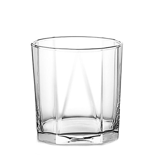 Ocean Pyramid Whisky Glass - High Quality, 330 ml (Set of 6) 