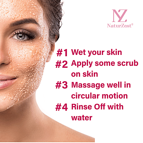 Buy NaturZest Zephyr Rose Green Tea Scrub Natural, Calming