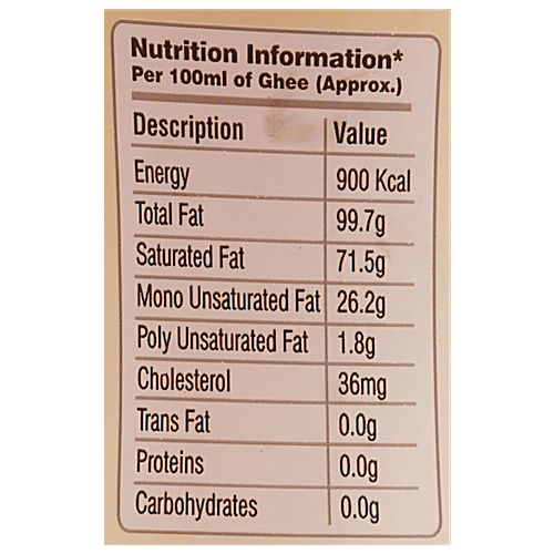 Buy Choksha Cow Ghee 80 Low Cholesterol, Heart Friendly, Rich In