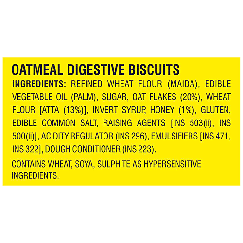 Cremica Oatmeal Digestive Biscuits, 500 g Trans Fat & Cholesterol Free, Contains Fibre, Rich in Protein