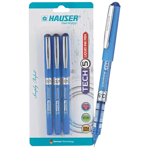 Buy Hauser Tech 5 Liquid Ink Pen For Smooth Writing Online at Best Price of Rs 150 bigbasket