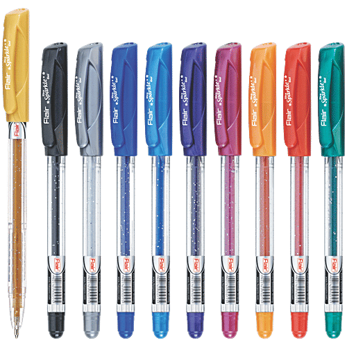 Flair Glitter Gel Pens, 10 pcs  