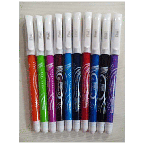 Flair Hi-Fashion Colour Gel Pens - For Smooth Writing, 10 pcs  