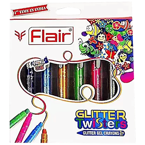 Buy Flair Glitter Twisters butter Gel Crayons Online at Best Price of