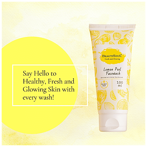 Buy Beautisoul Lemon Peel Face Wash Vetiver Root Extract, Paraben