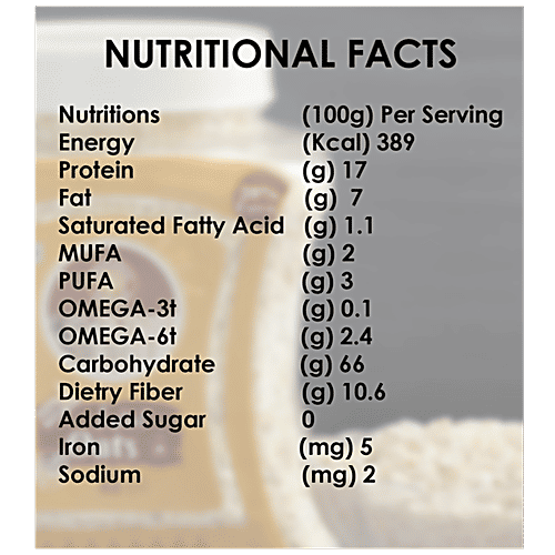 Organic Nation Instant Oats - Natural, Gluten-free, Healthy Breakfast, 600 g  