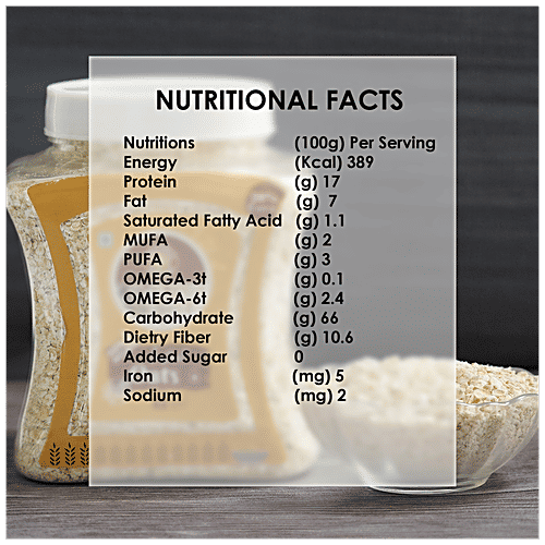 Organic Nation Instant Oats - Natural, Gluten-free, Healthy Breakfast, 600 g  