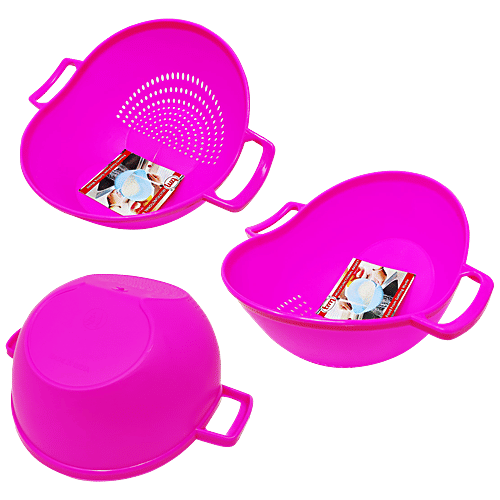 Buy Trm Vegetables Washing Basket Pink, For Multipurpose Use Online at Best Price of Rs 99