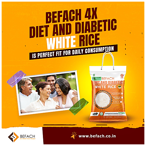 Befach Diet & Diabetic White Rice, 4.5 kg Pouch