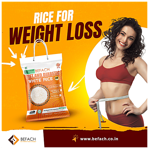 Befach Diet & Diabetic White Rice, 4.5 kg Pouch