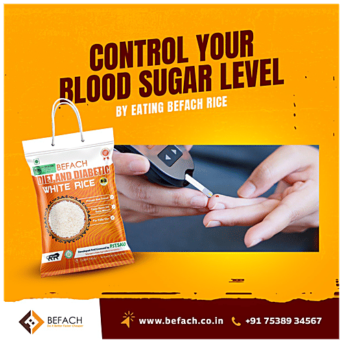 Befach Diet & Diabetic White Rice, 4.5 kg Pouch