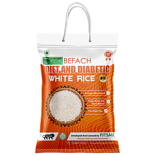 Befach Diet & Diabetic White Rice, 4.5 kg Pouch