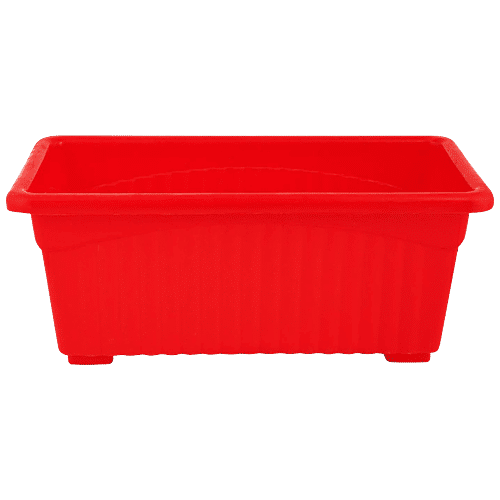 Buy Leafy Tales Rectangular Plastic Pot Lightweight, Durable, For