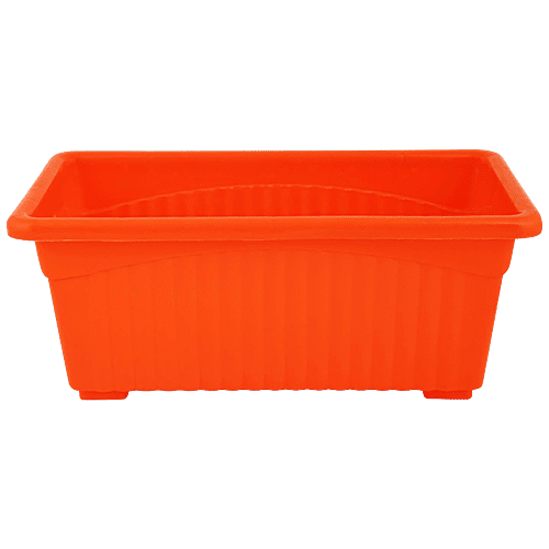 Buy Leafy Tales Rectangular Plastic Pot Lightweight, Durable, For