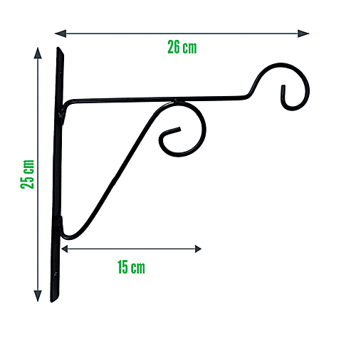 Buy Leafy Tales Plant Hanger Bracket Metal, Wall Mounted, Holder For