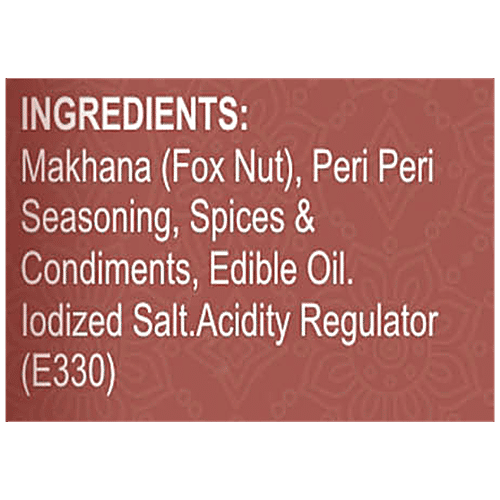 URBANTRAY Peri Peri Makhana - Nutrient Rich, Spicy & Flavorful, Healthy Snack, 75 g  