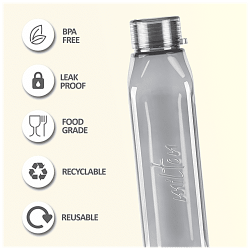 Milton Prime 1000 Single Wall Plastic Bottle - Grey, 1000 ml  