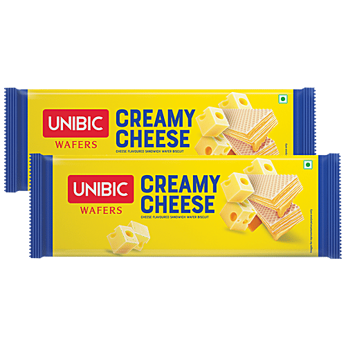 Buy UNIBIC Wafers Creamy Cheese Sandwich Biscuits, Light, Crispy Snack Online at Best Price of