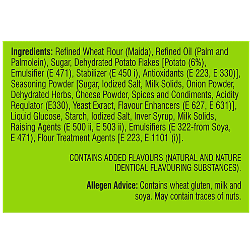 Unibic Snappers Potato Crackers - Cream & Onion, Light, Crispy Snack, 75 g  