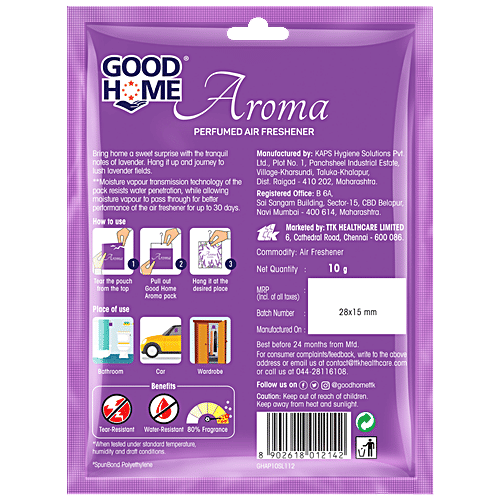 Buy Good Home Aroma Perfumed Air Freshener Sweet Lavender, Upto 30