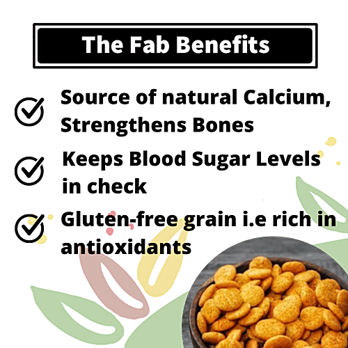 Fabbox Ragi Chaat Puff - Roasted Healthy Snack, Weight Management, Gluten-Free, Vegan, 55 g  Healthy Snack
 Gluten-Free
 Rich in Fibre