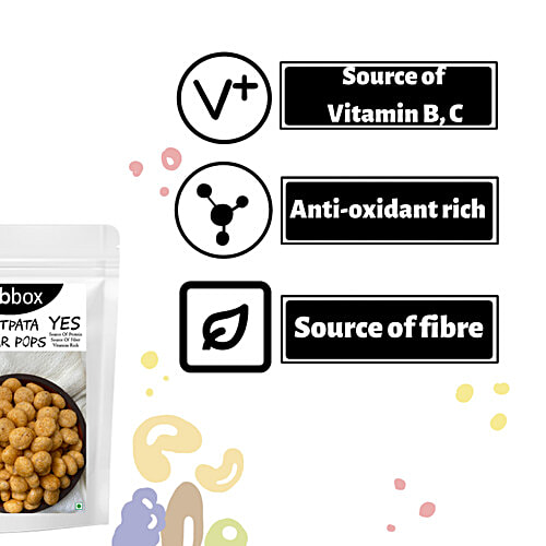 Fabbox Jowar Pops - Chatpata , Healthy Snack, Weight Management, Vegan,Gluten-free, 55 g  Healthy Snack
 Weight Management
 Vegan, Gluten-free