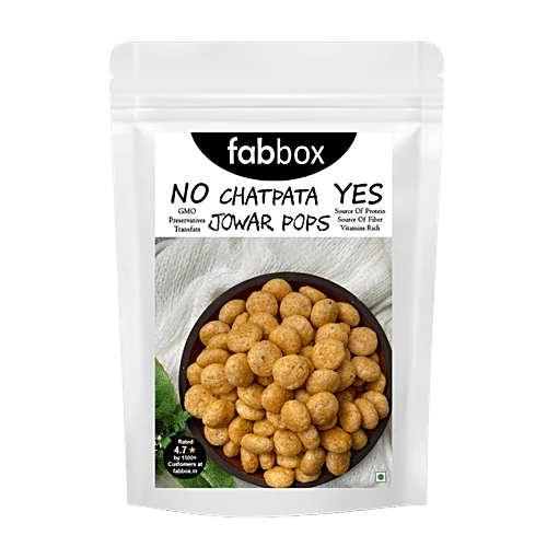 Fabbox Jowar Pops - Chatpata , Healthy Snack, Weight Management, Vegan,Gluten-free, 55 g  Healthy Snack
 Weight Management
 Vegan, Gluten-free