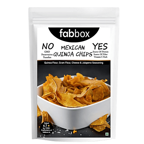 Buy Fabbox Quinoa Chips Cheesy Jalapeno, Mexican Style, Healthy Snack