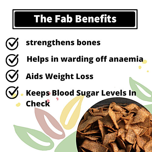 Fabbox Ragi Chat Chips - Vacuum Fried, Healthy Guilt-free Snack,For Weight Management, 210 g  Healthy Guilt-free Snack
 For Weight Management