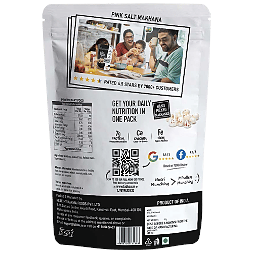 Fabbox Roasted Makhana - Classic Salted, Super Snack, Baked, Healthy,Guilt-free Foxnuts, 83 g  Healthy Superfood
 Guilt-free Snack
