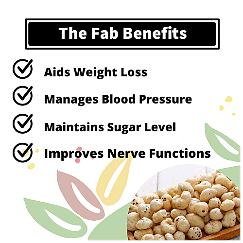 Fabbox Roasted Makhana - Classic Salted, Super Snack, Baked, Healthy,Guilt-free Foxnuts, 83 g  Healthy Superfood
 Guilt-free Snack
