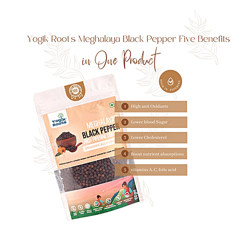 Buy Yogik Roots Meghalaya's Black Pepper - High Peperine Content ...