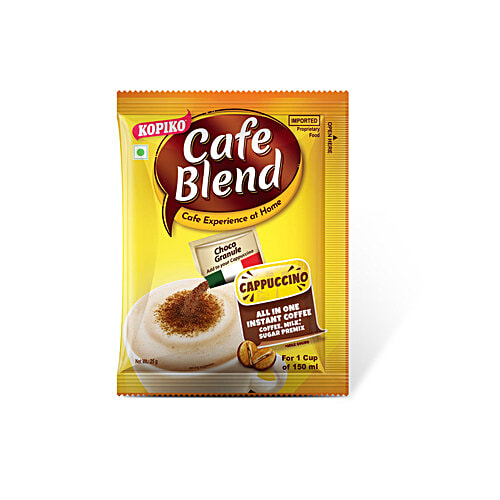 Buy Kopiko Cafe Blend Cappuccino All In 1 Premix Instant Coffee Online