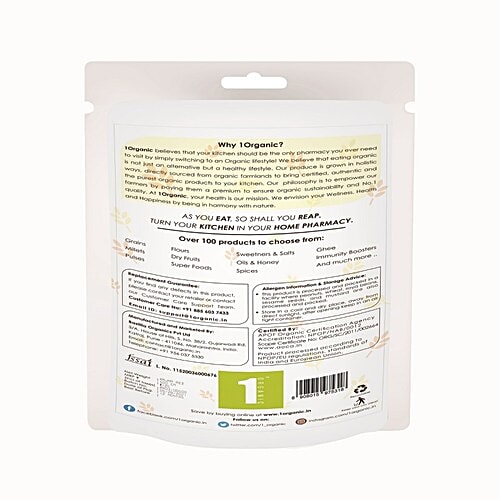 1Organic White Ambe Mohar Rice - Naturally Processed, No Chemicals, Distinct Flavour, 1 kg  