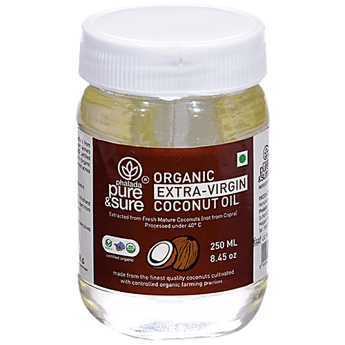 Buy Phalada Pure & Sure Organic Extra Virgin Coconut Oil Cold Pressed