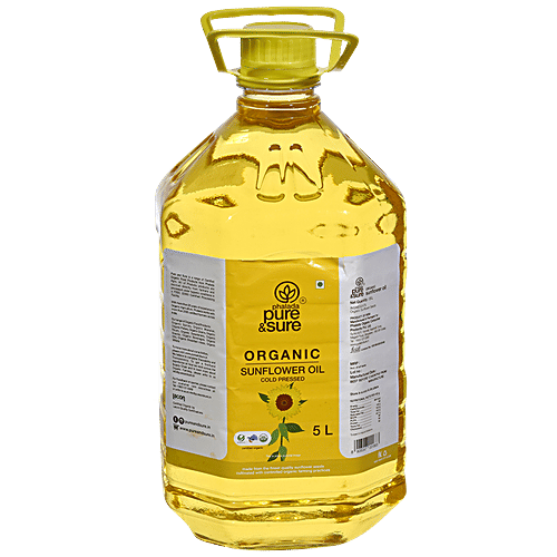 Buy Phalada Pure & Sure Organic Sunflower Oil Rich In Health Benefits, Cold Pressed Online at