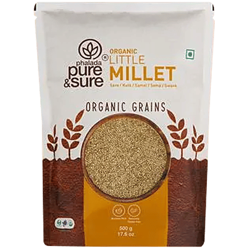 Phalada Pure & Sure Organic Little Millet - Nutrient Rich, 500 g  