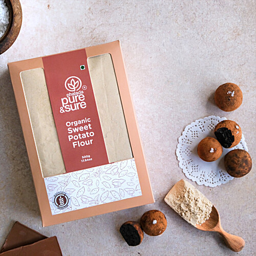 Phalada Pure & Sure Organic Sweet Potato Flour - Good For Digestive Health & Blood Sugar Management, 500 g  