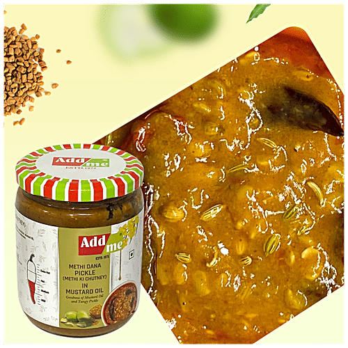 Buy Add Me Methi Dana Pickle In Mustard Oil, Tangy & Yummy Taste