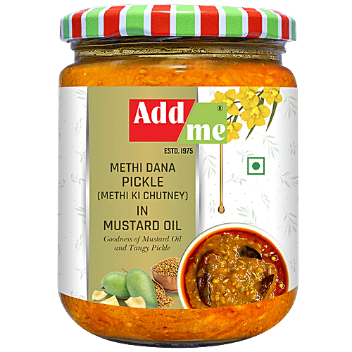 Buy Add Me Methi Dana Pickle In Mustard Oil, Tangy & Yummy Taste