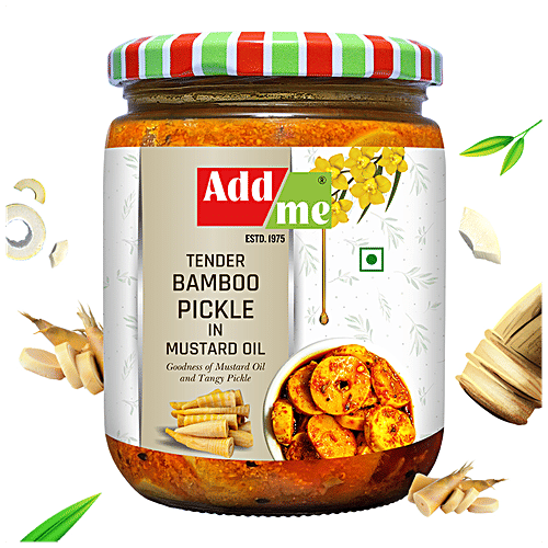 Buy Add Me Tender Bamboo Pickle In Mustard Oil, Tangy Taste Online at