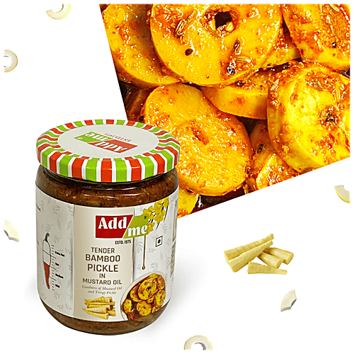 Buy Add Me Tender Bamboo Pickle In Mustard Oil, Tangy Taste Online at