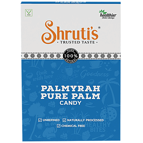Shruti's Palmyrah Pure Palm Candy -  Natural , Organically Processed, Vitamin B12 Rich, 100 g Carton 